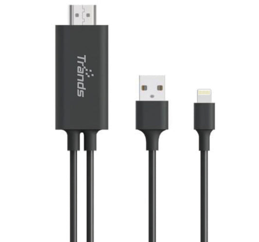 Trands HDMI Adapter Cable Lightning to HDMI Cable for iOS devices CA3174