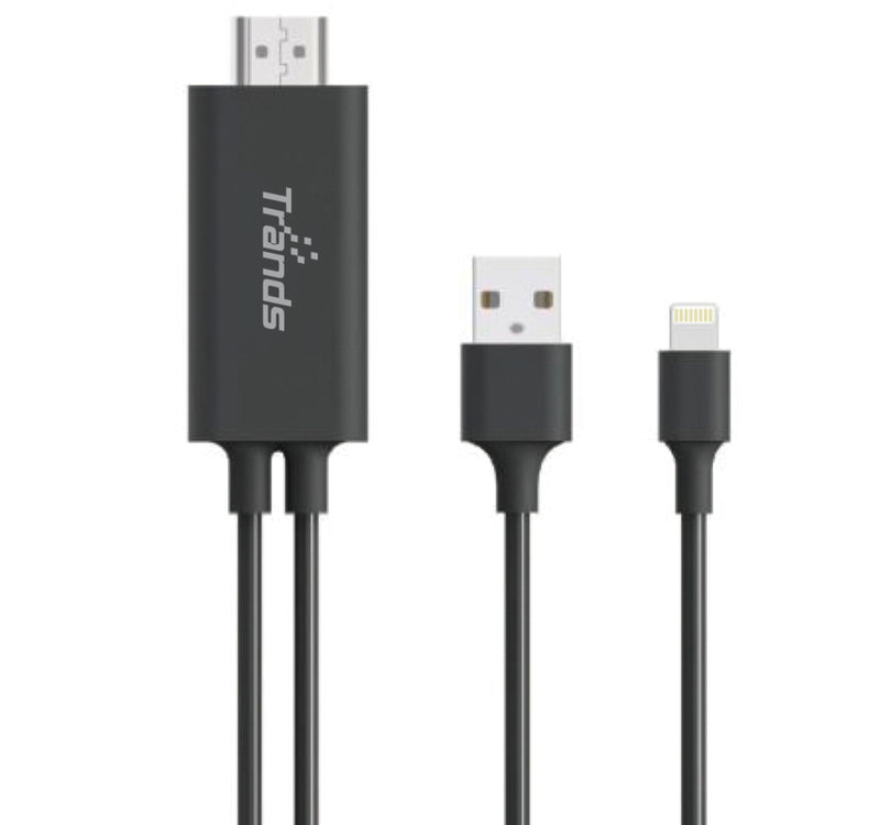 Trands HDMI Adapter Cable Lightning to HDMI Cable for iOS devices CA3174