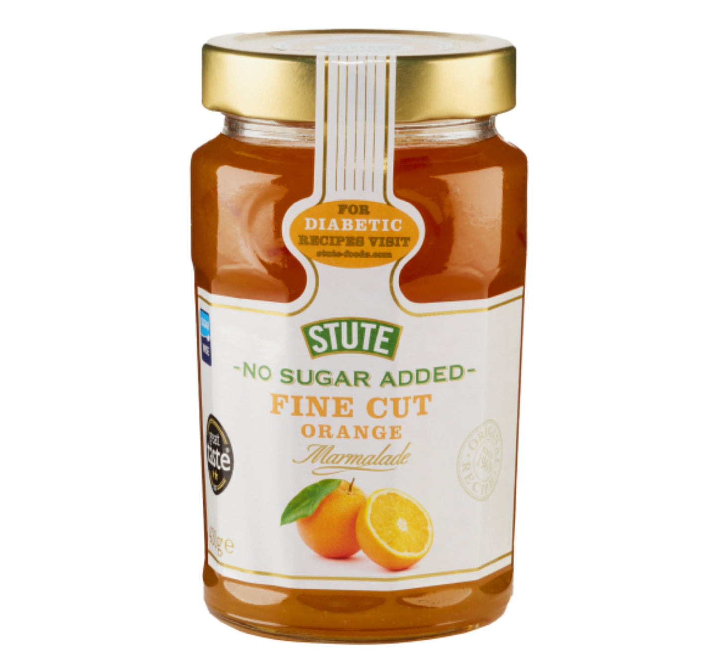 Stute No Sugar Added Fine Cut Orange Marmalade 430 g