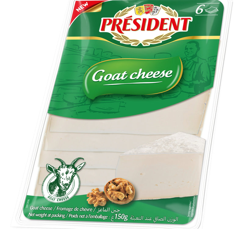 President Goat Sliced Cheese 150 g Sultan Center