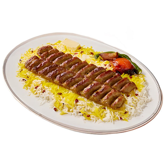 Beef Chelo Kebab Kubideh Jaleel Restaurant