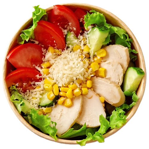 Chicken Rocca with Parmesan cheese Salad bowls