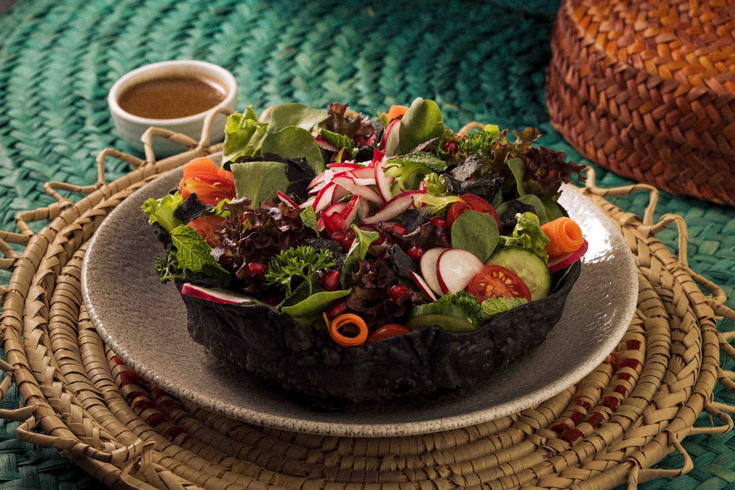 Fattoush Salad with Taco Bread Al Lulu Kitchen