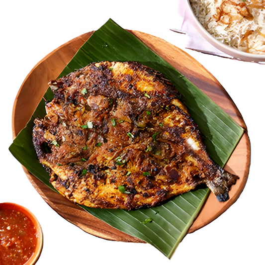Grilled Sea Bream Fish Jaleel Restaurant