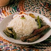 Iraqi Kabab with Rice Al Lulu Kitchen