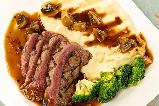 Mushroom Steak Lemon