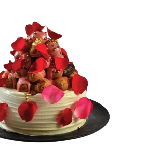 Rose Profiterole Lily's Cupcake