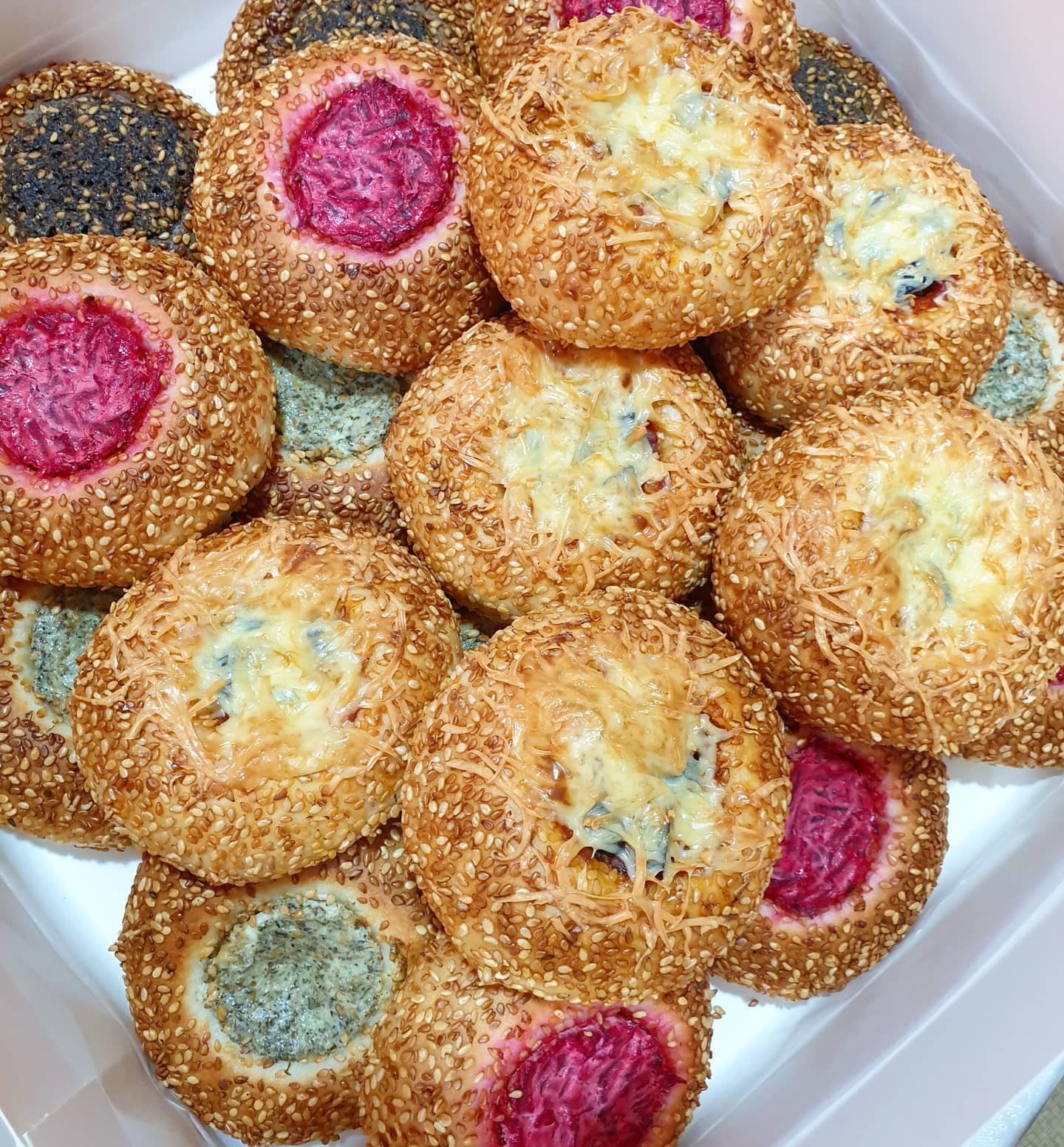 Mini Stuffed Simit (assorted) Firin