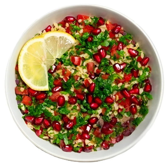 Taboula with pomegranate Salad bowls