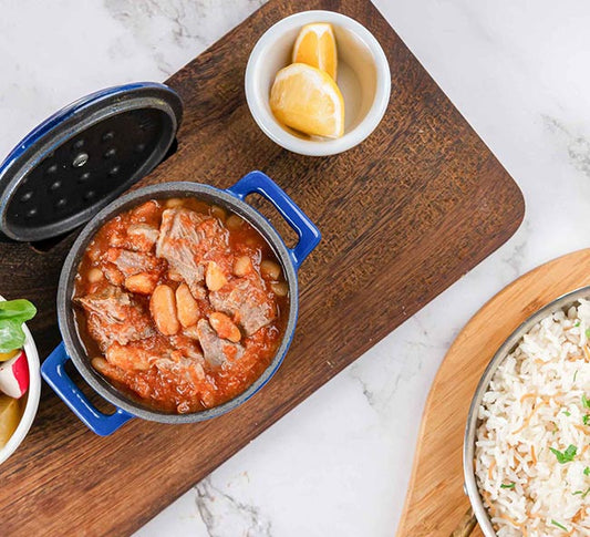 White Beans with Lamb Lemon