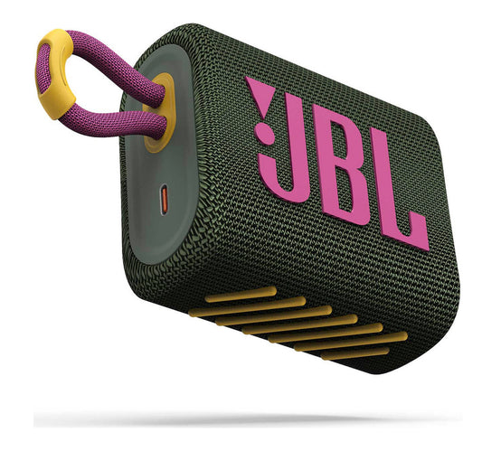 مكبر صوت بلوتوث محمول من JBL GO 3 باللون الأخضر
