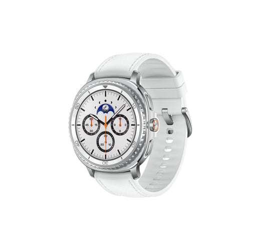 Samsung Galaxy Watch8 Classic Smartwatch, 46mm, LTE, White, SM-L505FZWAXSG Lulu Hypermarket