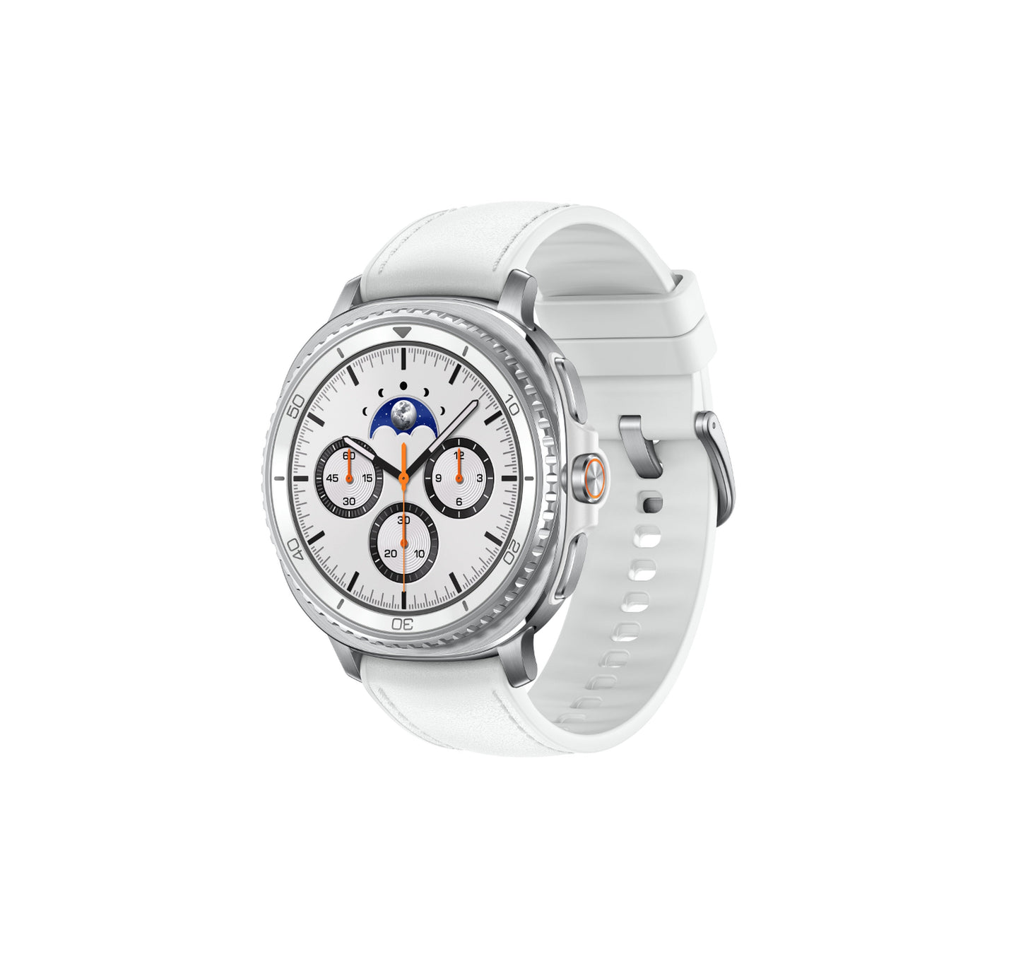 Samsung Galaxy Watch8 Classic Smartwatch, 46mm, LTE, White, SM-L505FZWAXSG Lulu Hypermarket