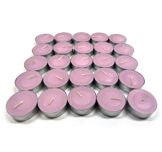 Maple Leaf Scented Tealight Candle Set 25pcs Pink Rose