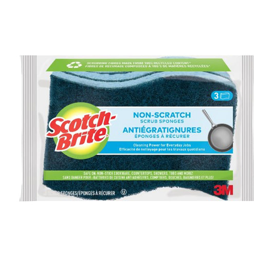 Scotch Brite Multi Purpose Non-Scratch Scrub Sponges 3 pcs