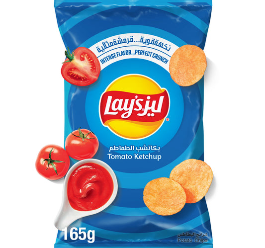 Lay’s Tomato Ketchup Potato Chips 165 g Lulu Hypermarket