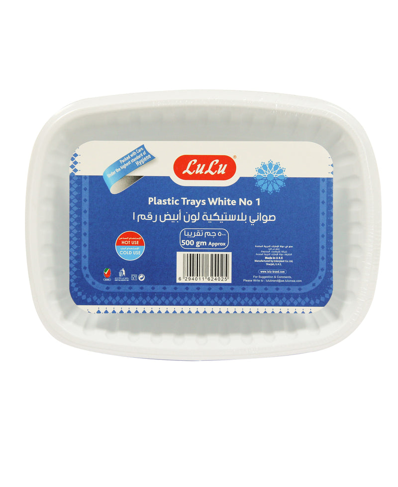 LuLu Plastic Trays White 500 g