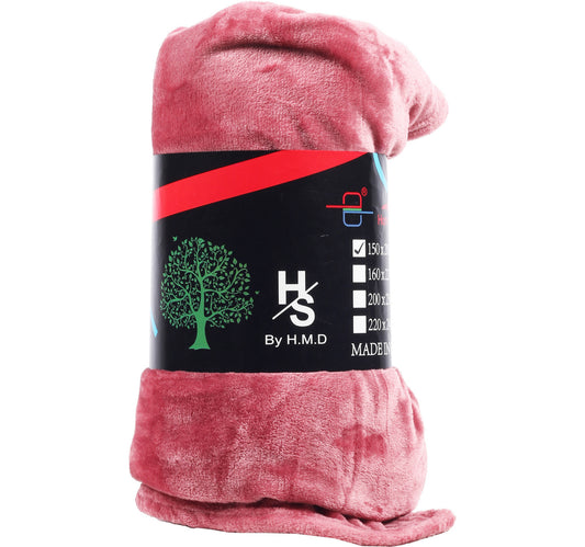 Super Soft Flannel Blanket 150 x 200cm Assorted Colours