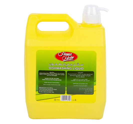 Home Mate Dishwashing Liquid Lemon 4 Litres