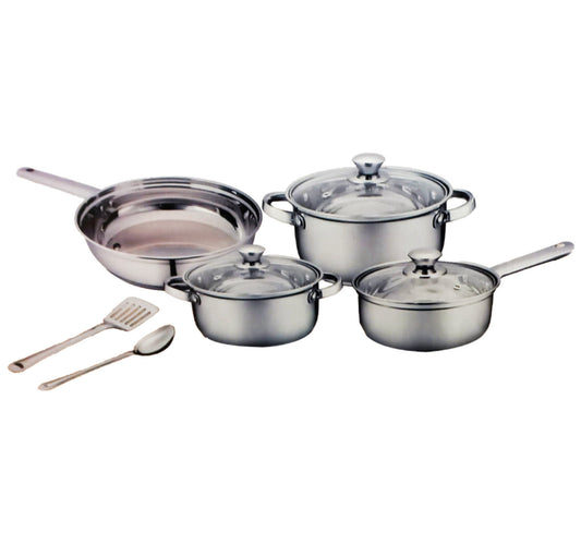 Chefline Stainless Steel Cookware Set, 9 pcs, SNBN078
