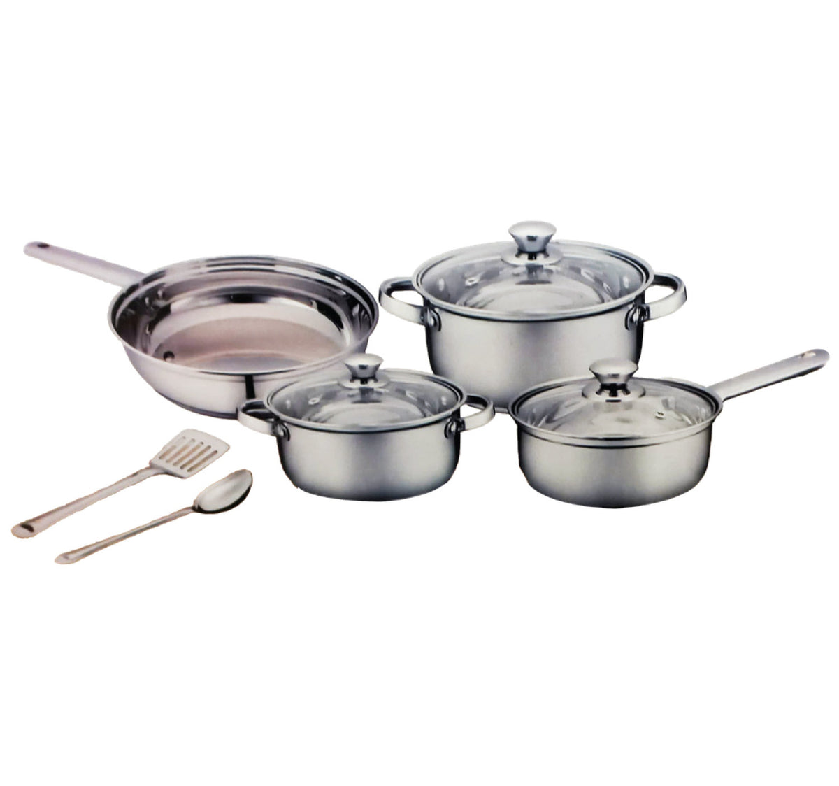 Chefline Stainless Steel Cookware Set, 9 pcs, SNBN078