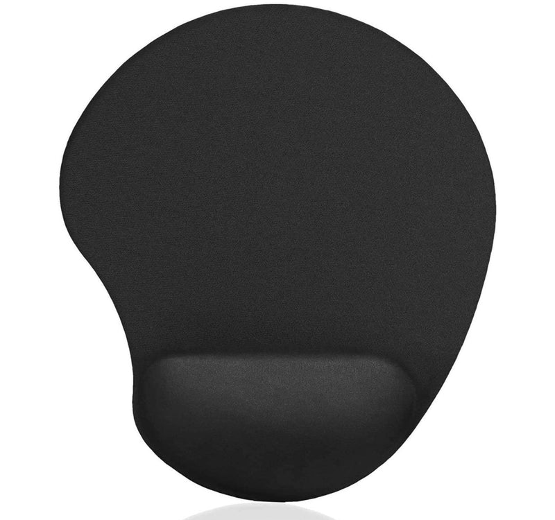 Iends Gel Mouse Pad with Wrist Support, Black, IE-MP864