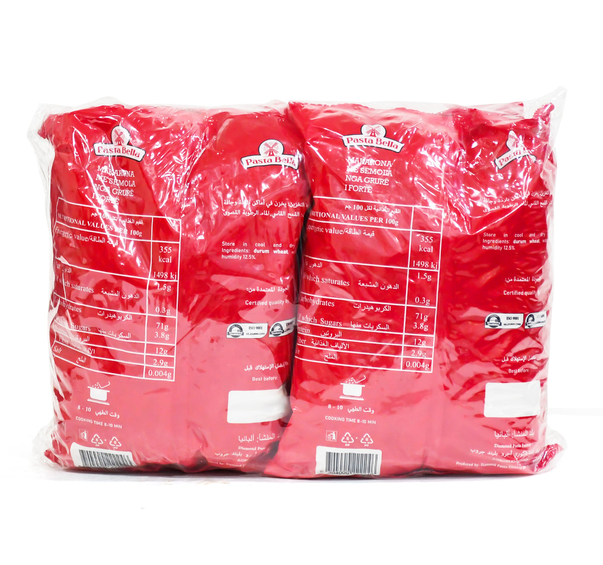 Pasta Bella Assorted Pasta Value Pack 4 x 500 g