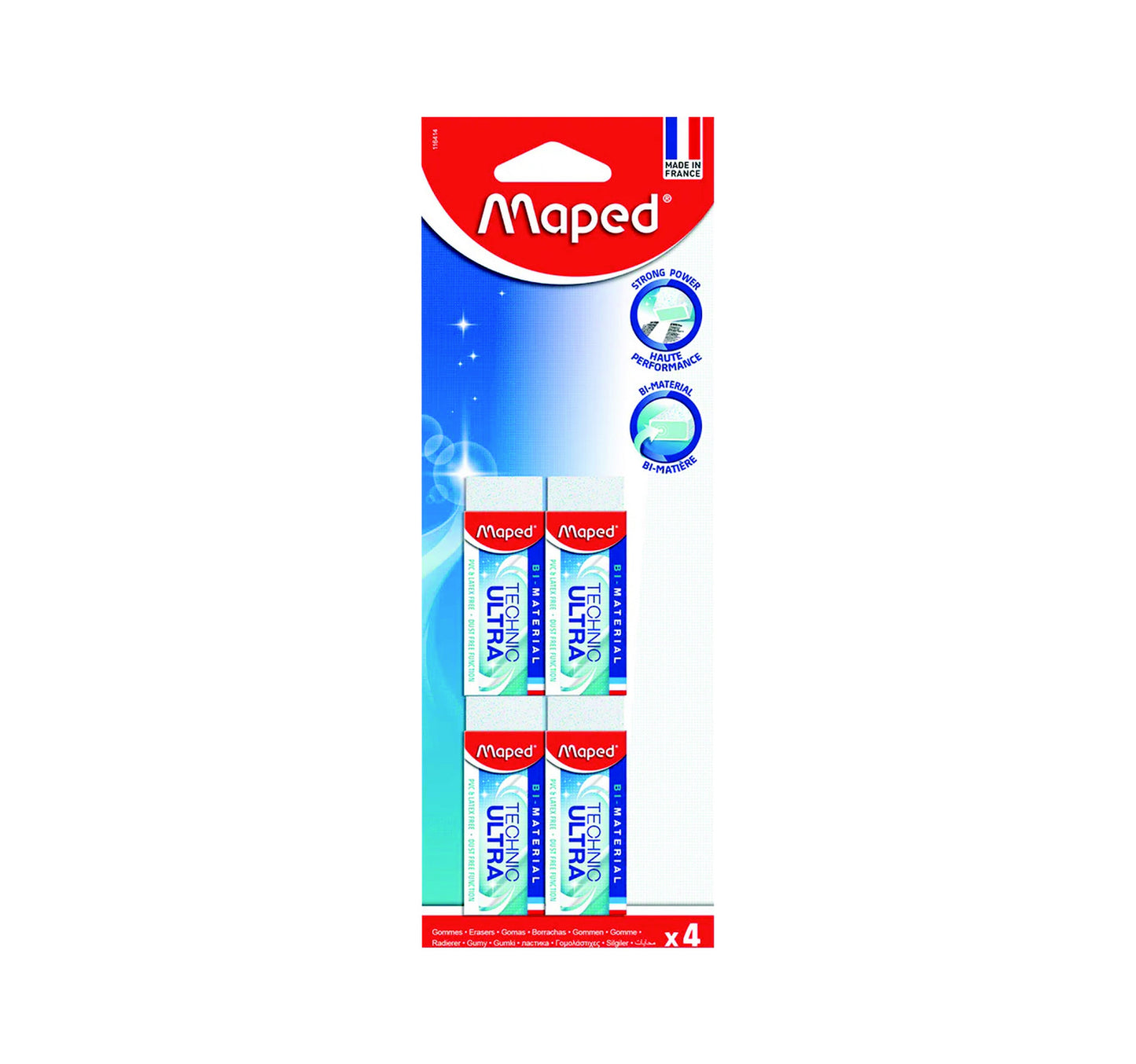 Maped Eraser Technic 4pcs MD-116414