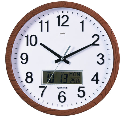 Splendor Eric Wall Clock, 36 cm, Cherry, PW288-1706