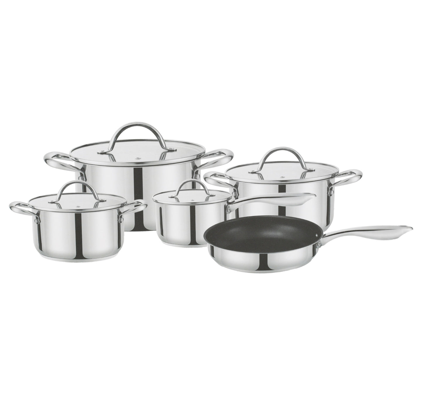 Chefline Stainless Steel Cookware Set Non Stick Coating GS01 9pcs