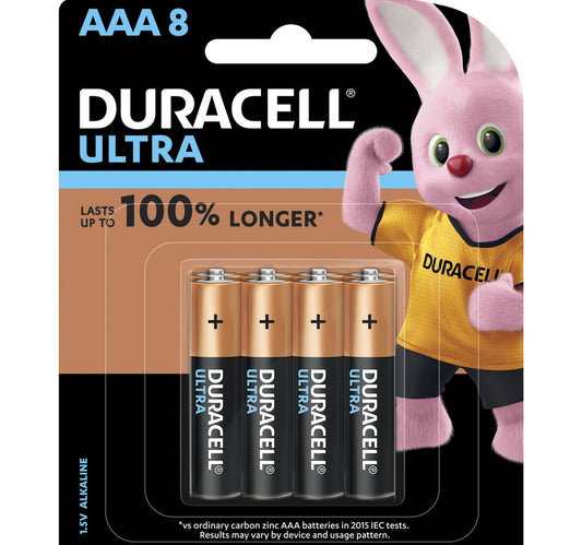 Duracell Ultra AAA Battery 8pcs