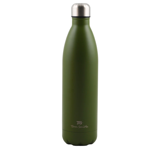 Tom Smith Stainless Steel Double Wall Vacuum Bottle FUT107 1 Litre Assorted Colors