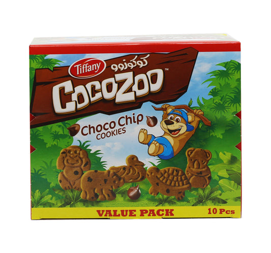 Tiffany CocoZoo Choco Chip Cookies Value Pack 10 x 26 g Lulu Hypermarket
