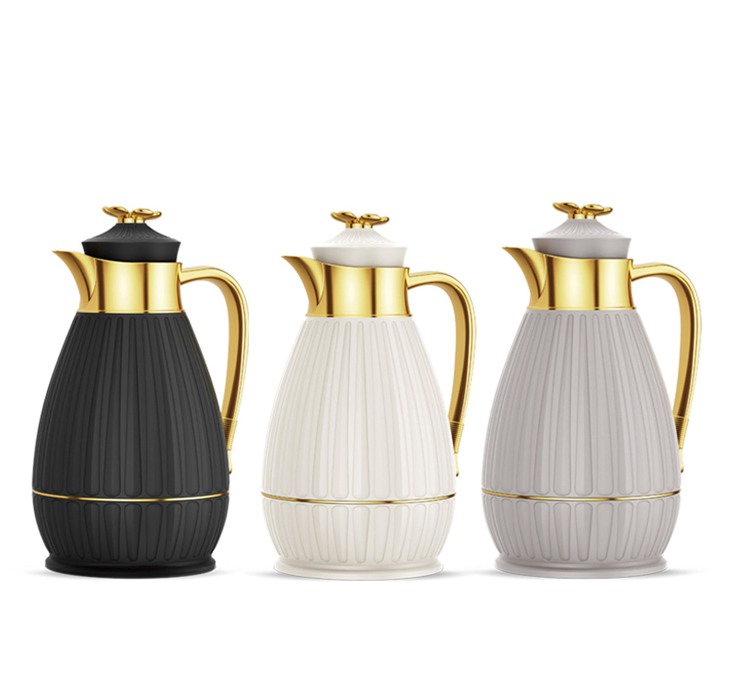 Feenik Plastic Vacuum Flask DU100 1L Assorted Colors