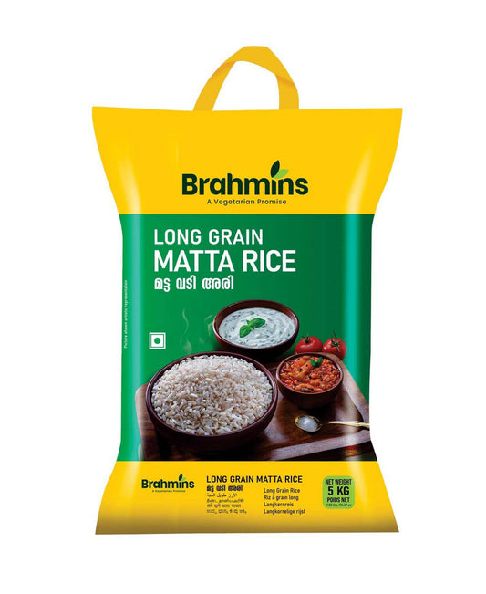 Brahmins Long Grain Matta Rice 5 kg Lulu Hypermarket