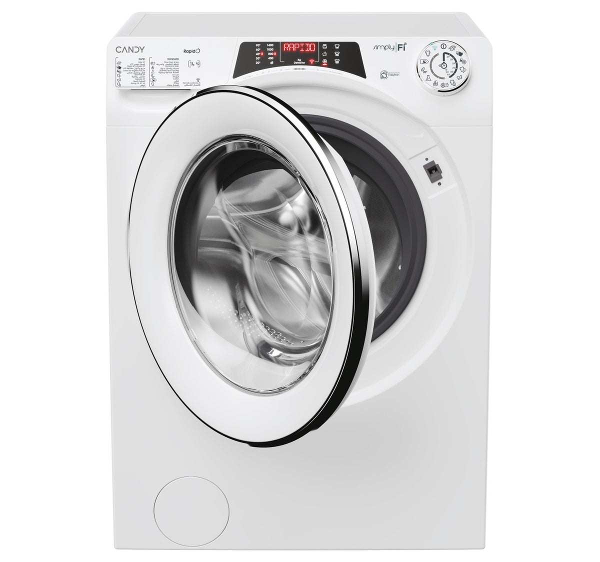 Candy Freestanding Front Load Washing Machine, 14 kg, 1400 RPM, White