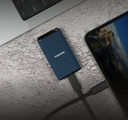 Transcend Type-C/A External SSD, 1TB, Dark Blue, ESD410C