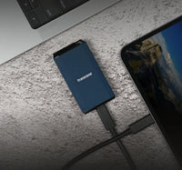 Transcend Type-C/A External SSD, 1TB, Dark Blue, ESD410C