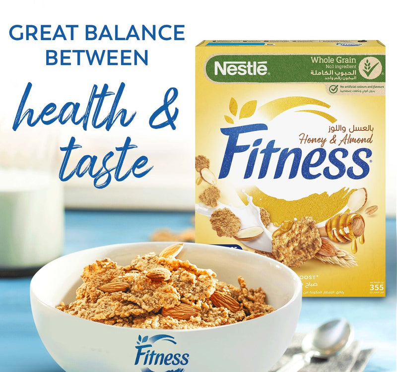Nestle Fitness Honey And Almonds Breakfast Cereal 355 g
