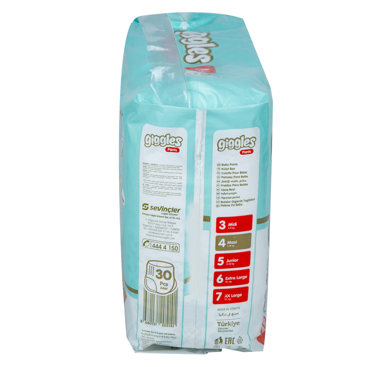 Giggles Baby Diaper Pants Maxi Size 4 7-18 kg 30pcs