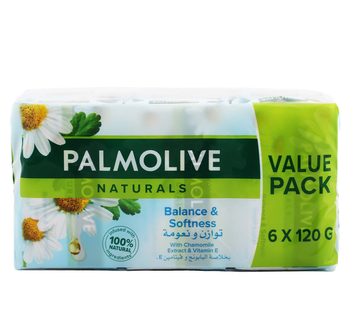 Palmolive Natural Soap With Chamomile Extract & Vitamin E 120 g 5 + 1