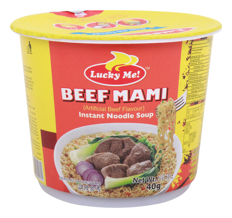 Lucky Me Instant Noodle Soup Beef Mami 40 g Lulu Hypermarket