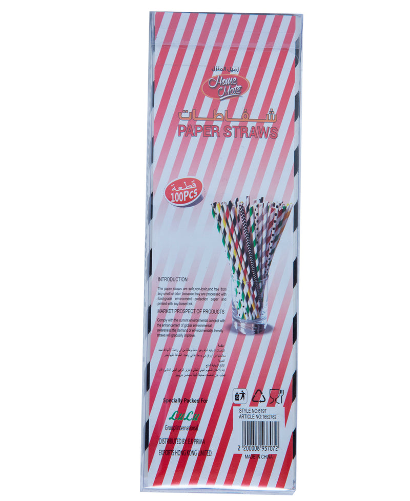 Home Mate Paper Straws 100pcs