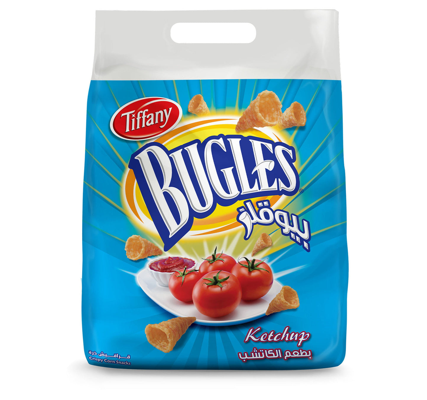 Tiffany Bugles Ketchup Corn Snacks 22 x 10.5 g Lulu Hypermarket