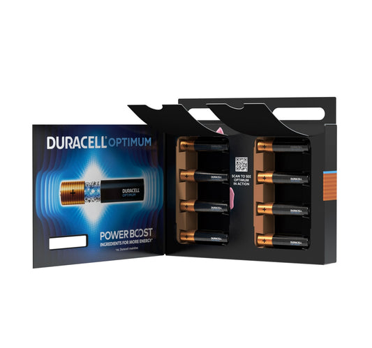 Duracell Optimum Type AAA Alkaline Batteries, pack of 8