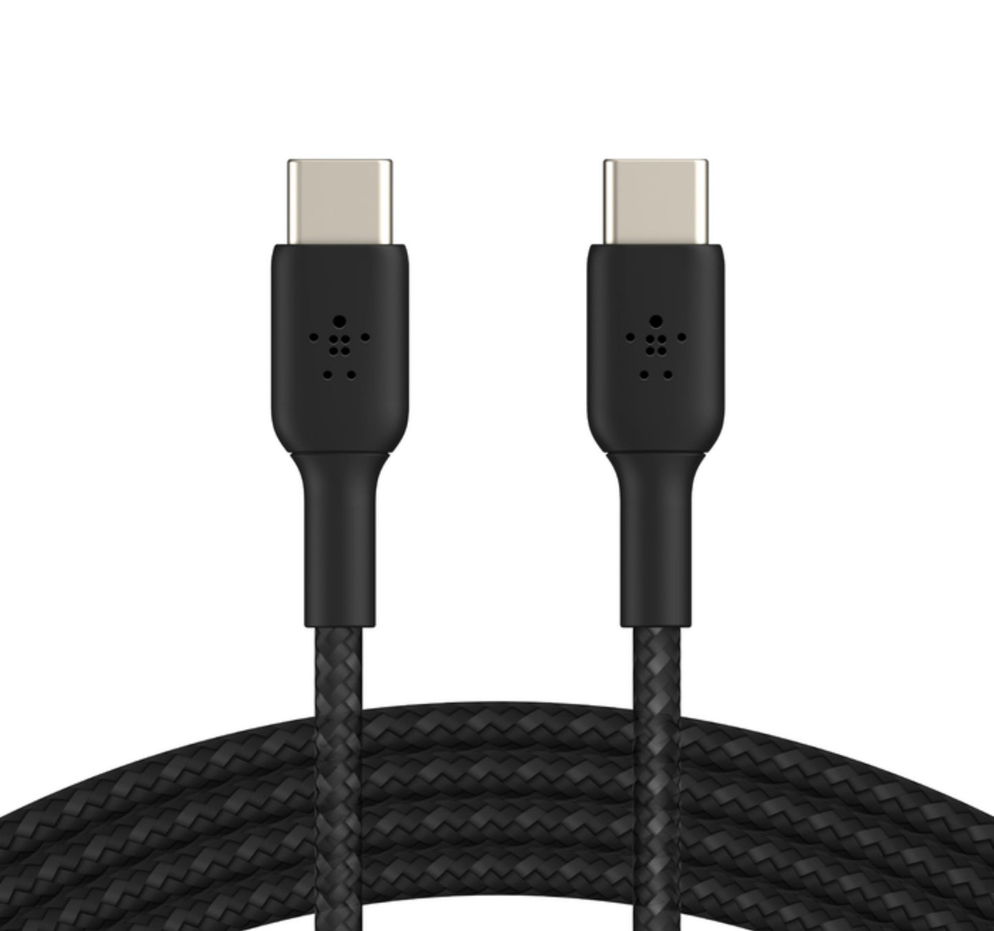 Belkin BoostCharge Braided USB-C to USB-C Cable, 1 m, Black, CAB004BT Lulu Hypermarket
