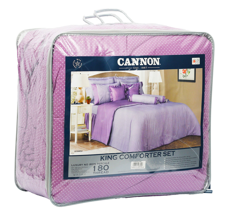 Cannon Comforter Set King 4pcs Assorted