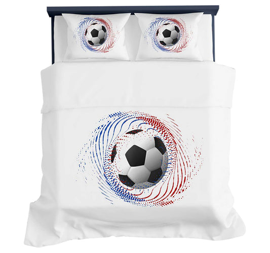 Maple Leaf Foot Ball Comforter 4pc Set 240x260cm Assorted