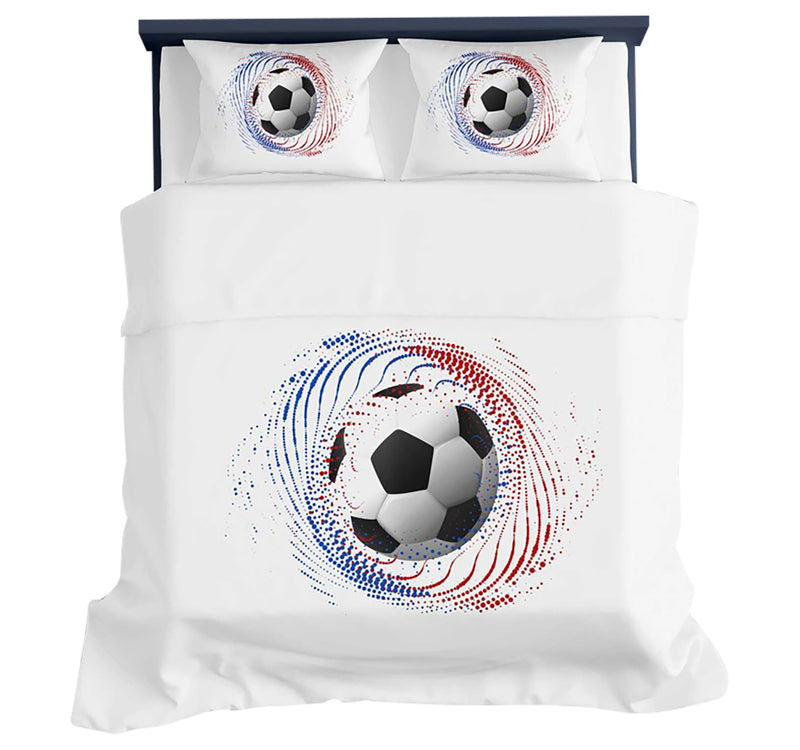 Maple Leaf Foot Ball Comforter 4pc Set 240x260cm Assorted