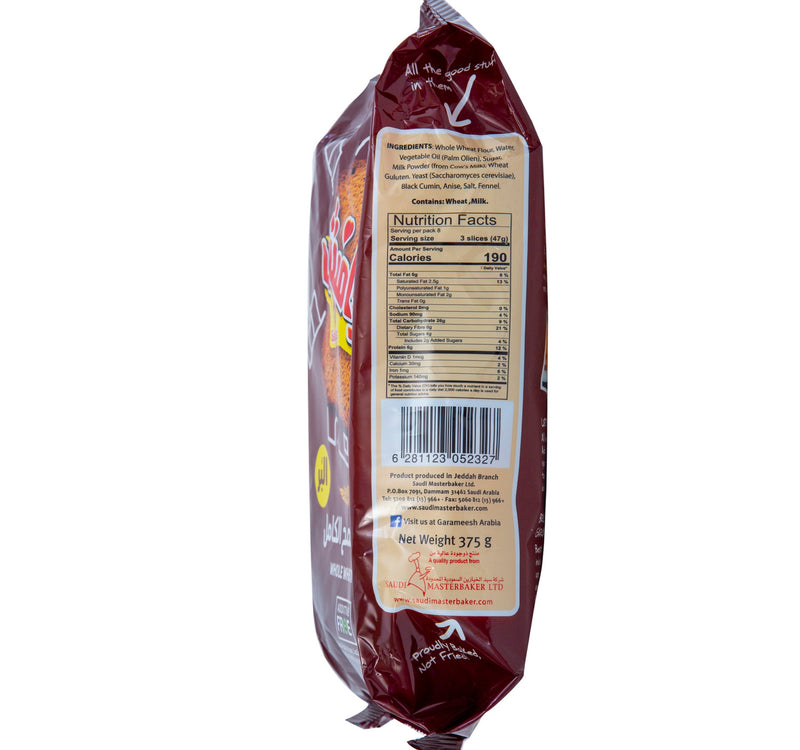Garameesh Whole Wheat Rusk 375 g